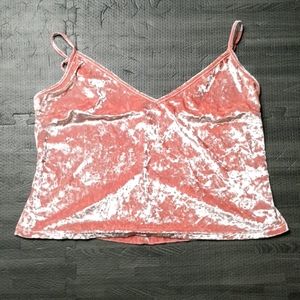 Forever 21 Crush Velvet Crop Top Plus Size